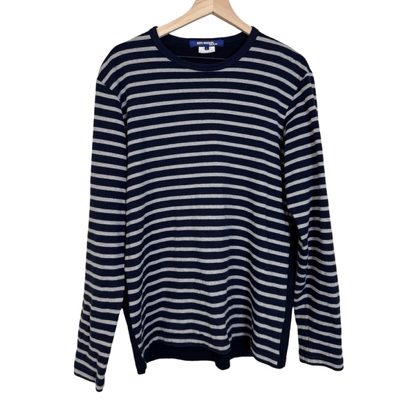 Junya Watanabe MAN Long Sleeve Stripe Tee Men’s Size Large Made In Japan - Picture 1 of 11
